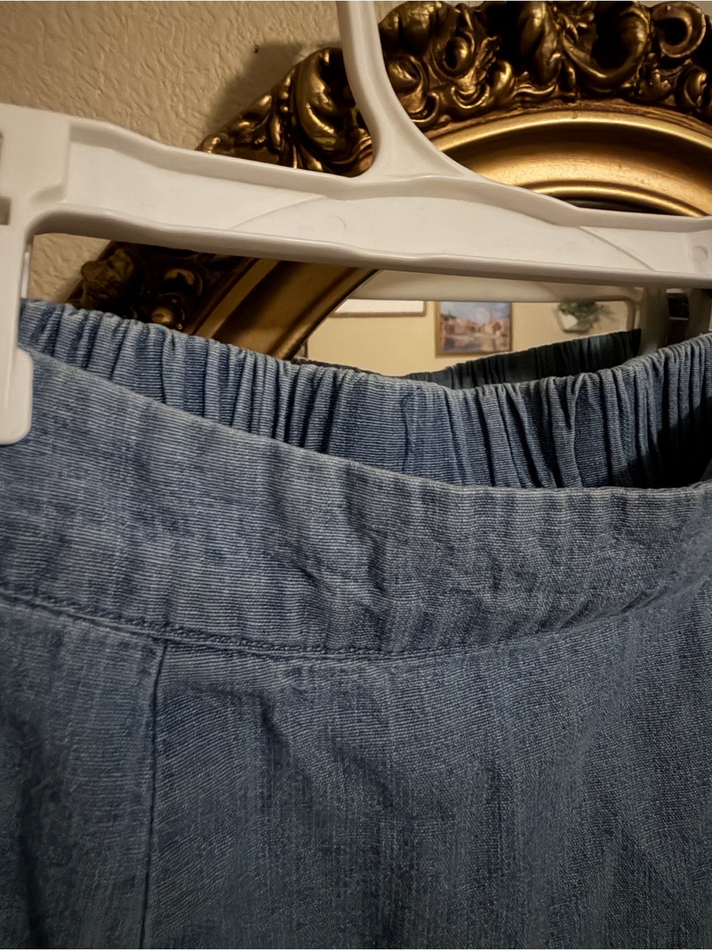 St. John's Bay Light Blue Tiered High-Low Maxi Skirt - Picture 4 of 6